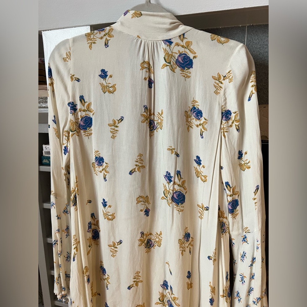 Free People Cream Floral Dress